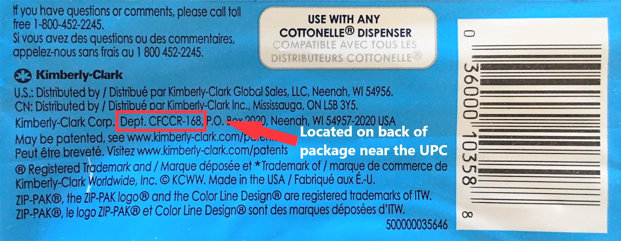 Cottonelle Bar Code